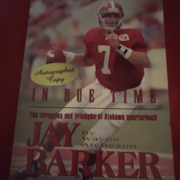 Signed Jay Barker In Due Time, PB 1995 - Picture 1 of 3